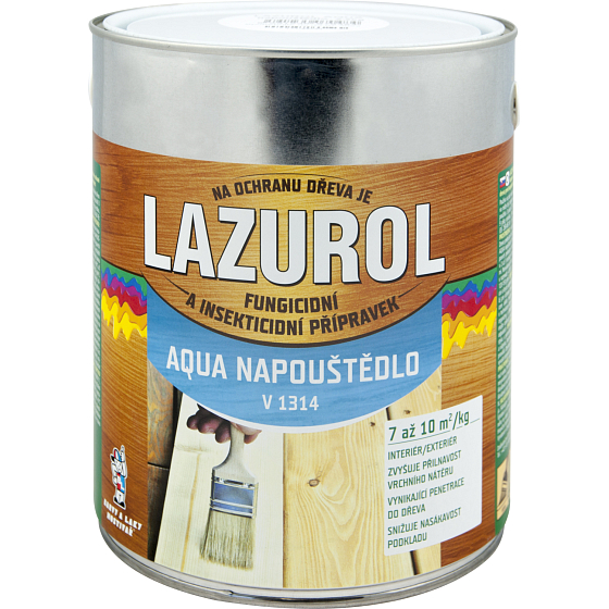 Lazurol Aqua napouštědlo V1314 zapobieganie grzybom i owadom bezbarwny, 2,5 kg