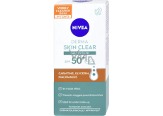 Nivea Derma Skin Clear denní pleťový krém UV Fluid OF50+, 40 ml