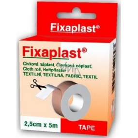 Fixaplast Textilní cívková náplast 2,5 cm x 5 m Fixaplast Textilní cívková náplast 2,5 cm x 5 m