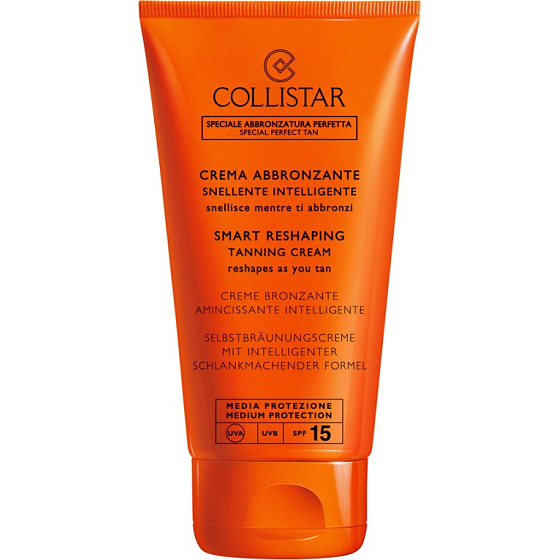 Collistar Smart Reshaping Tanning Cream SPF15 modelující samoopalovací krém Medium Protection 150 ml