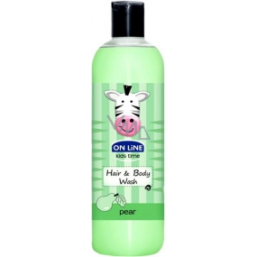 On Line Kids Time Hruška 2v1 sprchový gel a šampon pro děti 500 ml On Line Kids Time Hruška 2v1 sprchový gel a šampon pro děti 500 ml