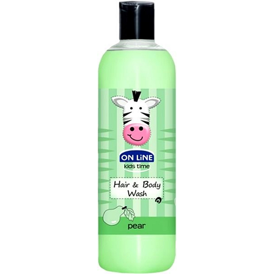 On Line Kids Time Hruška 2v1 sprchový gel a šampon pro děti 500 ml