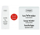 Ziaja Kozie mleko regenerujący krem na noc 50 ml + kozie mleko krem do rąk i paznokci 80 ml skóra sucha, duopack