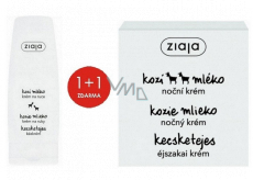 Ziaja Kozie mleko regenerujący krem na noc 50 ml + kozie mleko krem do rąk i paznokci 80 ml skóra sucha, duopack