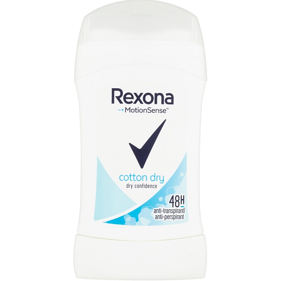 Rexona Cotton Dry antiperspirant deodorant stick pro ženy 40 ml