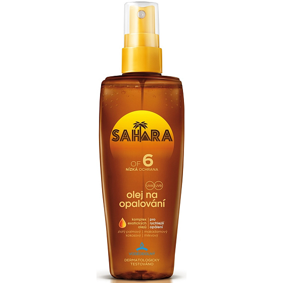 Astrid Sahara OF6 voděodolný olej na opalování sprej 150 ml