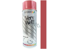 Motip Very Well Metallic 918582 czerwona metaliczna akrylowa farba 400 ml