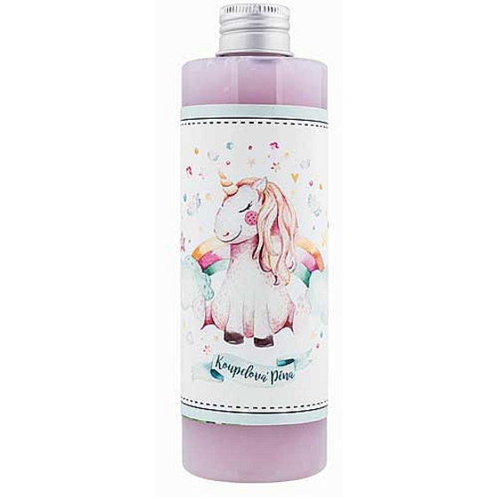Bohemia Gifts Jednorožec Levandule a vlčí mák pěna do koupele pro děti 250 ml