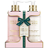 Baylis & Harding Jojoba, Vanilka & Mandlový olej mléko na tělo a ruce 300 ml + mycí gel na ruce 300 ml, kosmetická sada pro ženy