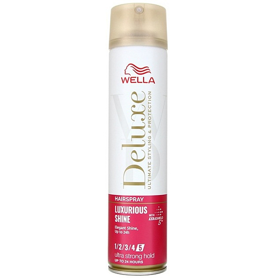 Wella Deluxe Luxurious Shine bardzo mocny lak do włosów dla blasku włosów 250 ml