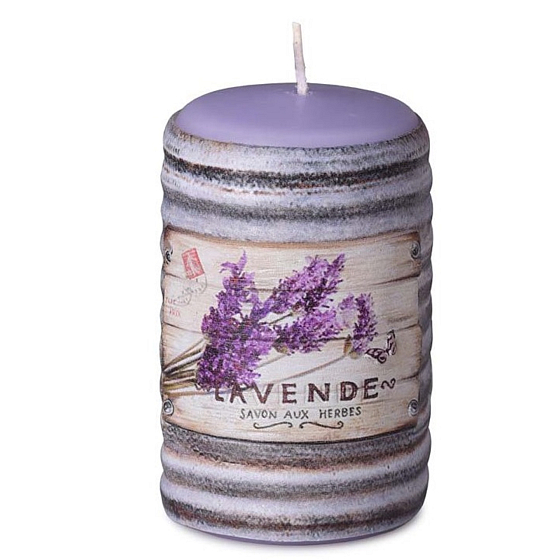 Candles Lavender vonná svíčka válec 50 x 80 mm