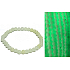 Jade Luminois Light Fosforeskujący, żółte światło w ciemności, bransoletka elastyczna naturalny kamień, kuleczka 6 mm / 16 - 17 cm