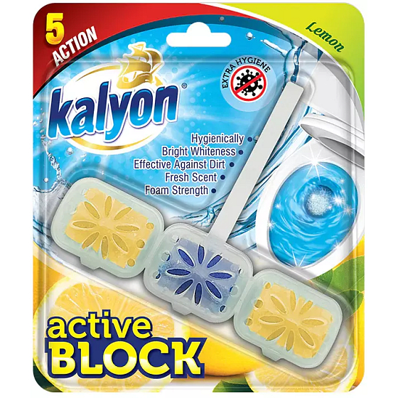 Kalyon Active Lemon WC závěsný čistič s vůní 57 g