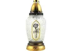 Bony L-320 znicz cmentarny szklana lampa