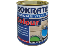 Sokrates Colour pololesk univerzální vrchní barva na dřevo a kov, 0199 černá, 0,7 kg