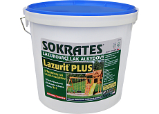 Sokrates Lazurit Plus lazura na dřevo średniojądrzasta, bezbarwna, 4 kg