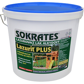 Sokrates Lazurit Plus średnioelastyczna lazura do drewna, bezbarwna, 4 kg