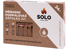 Solo naturalny rozpałka z zapałką 2w1, 24 rozpałek