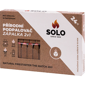 Solo naturalny podpałacz z zapałką 2w1, 24 podpałów