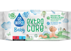 Go Wipes Baby Extra Care dětské vlhčené ubrousky, 60 ks