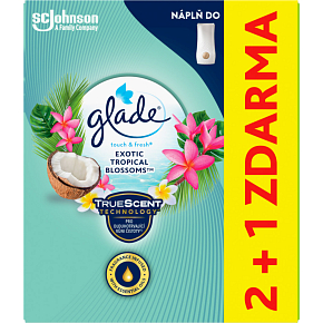 Glade wkład zapachowy odświeżacza powietrza Touch Fresh Exotic Tropical Blossoms 3× 10 ml