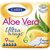 Carin Ultra Wings Aloe Vera wkładki z skrzydełkami, 9 sztuk