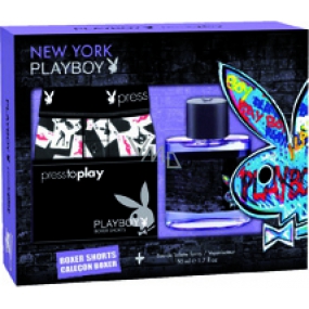 Playboy New York toaletní voda 100 ml + Boxerky, dárková sada
