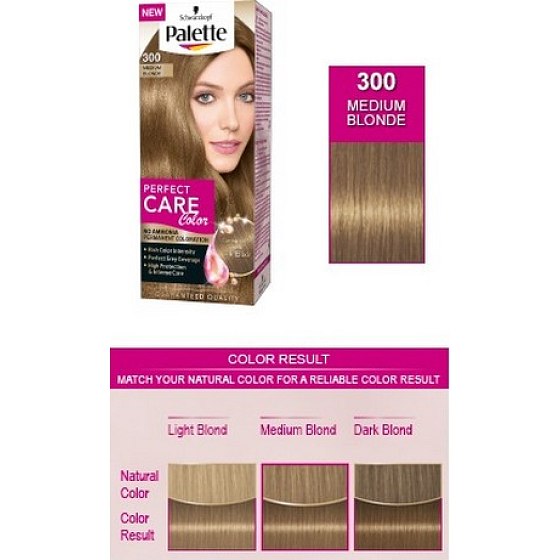 Schwarzkopf Palette Perfect Color Care barva na vlasy 300 Středně plavý