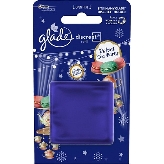 Glade Velvet Tea Party Discreet osvěžovač vzduchu náhradní náplň 8 g