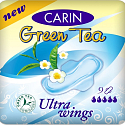 Carin Ultra Wings Green Tea wkładki higieniczne 9 sztuk