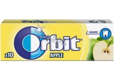 Wrigleys Orbit Jabłko gumy do żucia bez cukru owocowe drażetki 10 sztuk 14 g