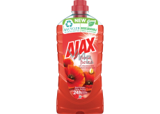 Ajax na podlahy i powierzchnie Floral Fiesta Czerwone Kwiaty uniwersalny środek czyszczący, maki, 1 l