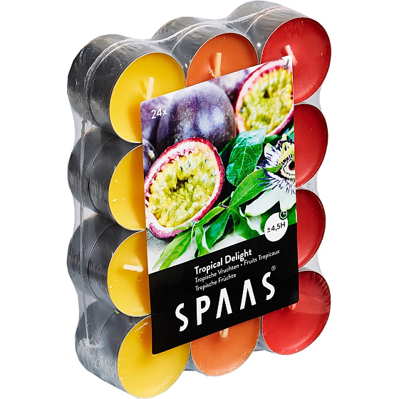 Spaas Tropical Delight - Tropické potěšení vonné čajové svíčky 24 kusů