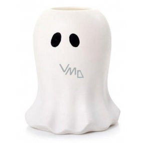 Yankee Candle Halloween Glowing Ghost svícen keramický na na votivní svíčku čajovou velký 12 x 14 cm