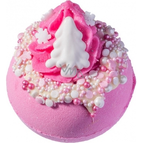 Bomb Cosmetics Růžové vánoce Šumivý balistik do koupele 160 g