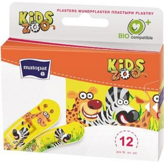 Matopat Kids Plastry kolorowe dla dzieci 12 sztuk