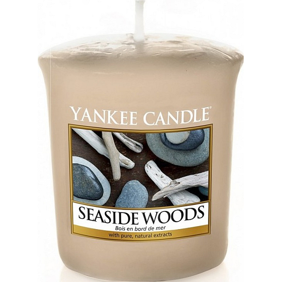 Yankee Candle Seaside Woods - Drewniane zapachowe świece votiv 49 g