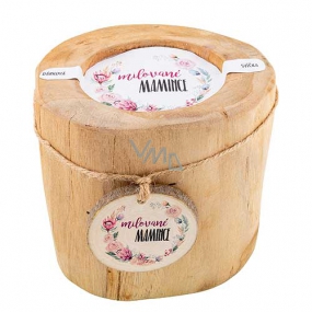 Bohemia Gifts Vonná svíčka v teakovém dřevě Milované mamince 11 cm