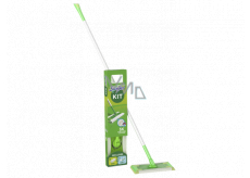 Swiffer Zestaw mop + wymienna ściereczka do podłogi 8 sztuk + wymienne wilgotne chusteczki do podłogi 3 sztuki, zestaw startowy