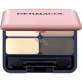 Dermacol Longlasting Matt Eye Shadow Palette paletka dlouhotrvajících matných očních stínů 8,8 g