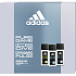 Adidas Pure Game parfémovaný deodorant sklo 75 ml + Ice Dive parfémovaný deodorant sklo 75 ml + Dynamic Pulse parfémovaný deodorant sklo 75 ml, kosmetická sada pro muže