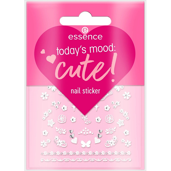 Essence Today´s mood: cute! naklejki na paznokcie 44 sztuk
