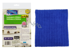 Clanax Szwedzka ściereczka z mikrofibry kuchenne niebieska 80 x 50 cm 235 g