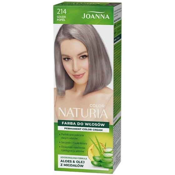 Joanna Naturia barva na vlasy s mléčnými proteiny 214 Popelavá šedá