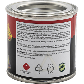 Bisil Thermo ognioodporna farba 700 °C, 0199 czarna, 80 g