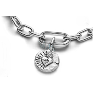 Charm Sterlingové stříbro 925 Láska vítězí – Amor Vincit Omnia, symbol oddanosti, přívěsek na náramek láska