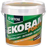 Detecha Ekoban Forte farba do drewna i betonu, szara, 15 kg