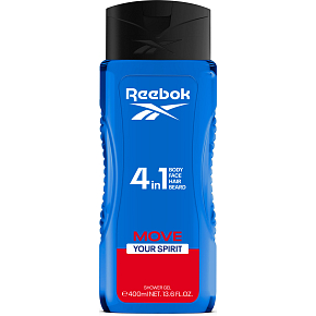 Reebok Men Move Your Spirit żel pod prysznic 4w1, 400 ml Reebok Men Move Your Spirit żel pod prysznic 4w1, 400 ml