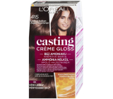 Loreal Paris Casting Creme Gloss kolor do włosów 415 lodowy kasztan