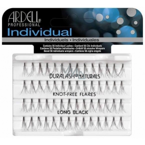 Ardell Duralash Naturals umělé nalepovací trsy 56 jednotlivých černých řas v délce 13 - 14 mm